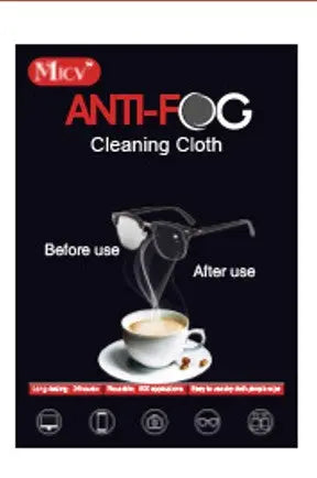 Anti-fog cloth for glasses retail pack