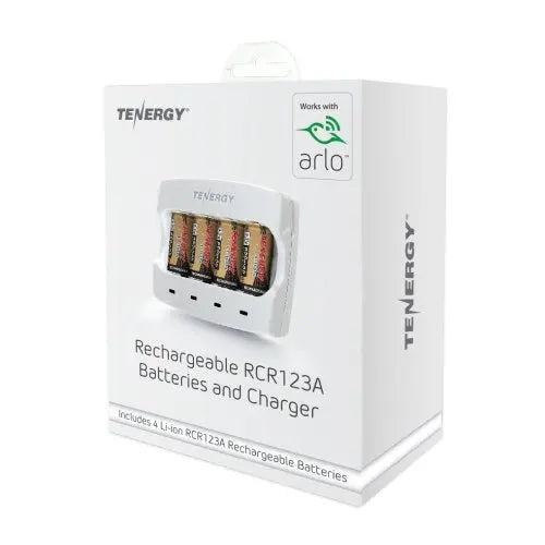 Arlo certified cr123a lithium rechargeable batteries and charger MMi Products UK
