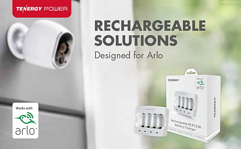 Arlo cr123a rechargeable batteries x 4 MMi Products UK