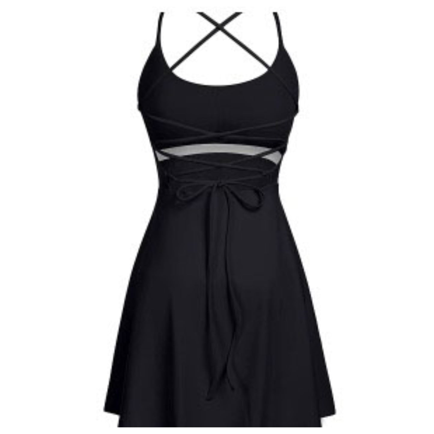 GoGlo Sport Womens Stylish Gym Outfit Black Dress
