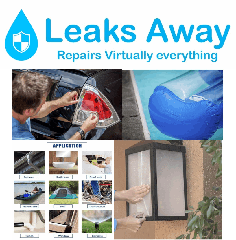 Leaks Away patches, stop leaks instantly