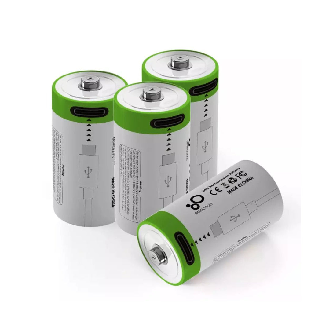 cr123a Rechargeable Batteries USB Type C x 4